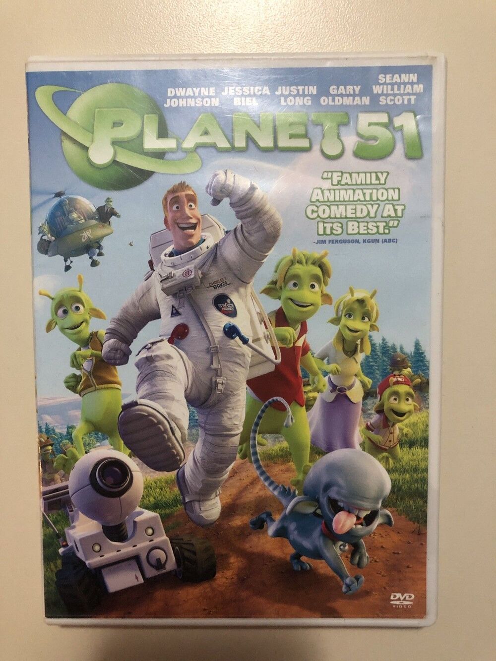 Planet 51 Animated Film (DVD, 2009, Widescreen) Dwayne Johnson Jessica Biel